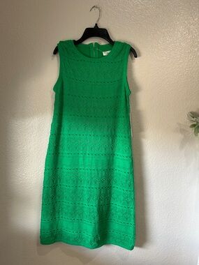 Eliza J Women’s Green Sleeveless Lace Shift Dress Sz XS Summer Vacation Chic NWT